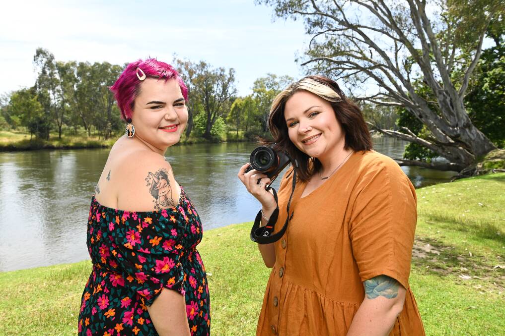 BODY POSITIVE: Project organiser Nicola Hutton and local photographer Kelsey McKay are teaming up for a photography project aimed to help women feel confident in their bodies. Picture: MARK JESSER