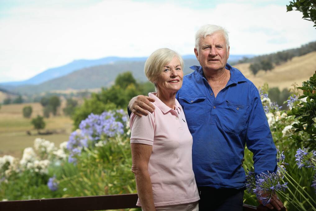 MOVING ON: Jingellic cattle farmers Mary and Peter Hoodless said the community is getting on with rebuilding and moving forward. 