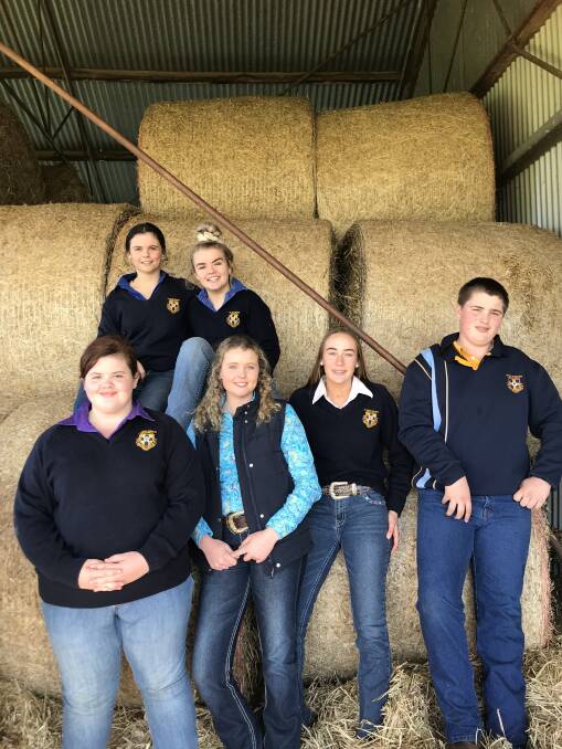 AG EDUCATION: St Paul's College ag students Madeline McRae, Emmilee Reid, Piper Williams, Clarissa Peasley, Emma Finemore (team leader) and Lachlan Routley.

