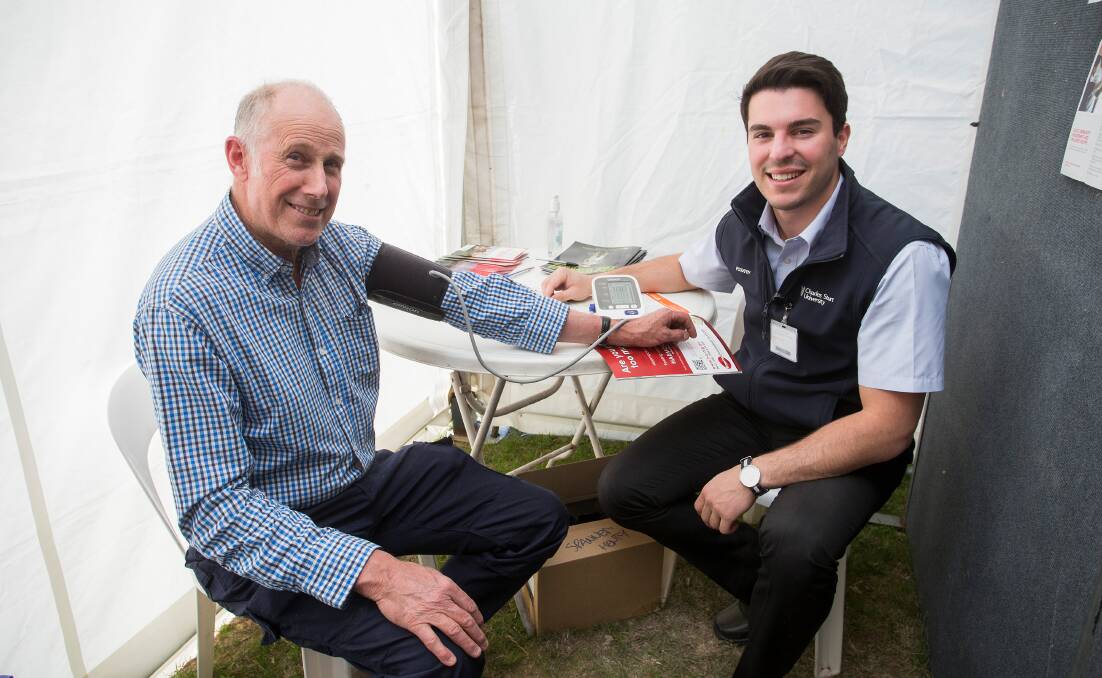 QUICK CHECK UP: More than 400 men received a free health check during the Henty Machinery Field Days - a 168 per cent increase on the first year in 2018.