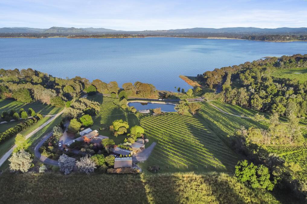 PICTURESQUE: The Lake Road property, which is the current home of Posh Plonk Winery is up for sale for around $2 million. Picture: CONTRIBUTED