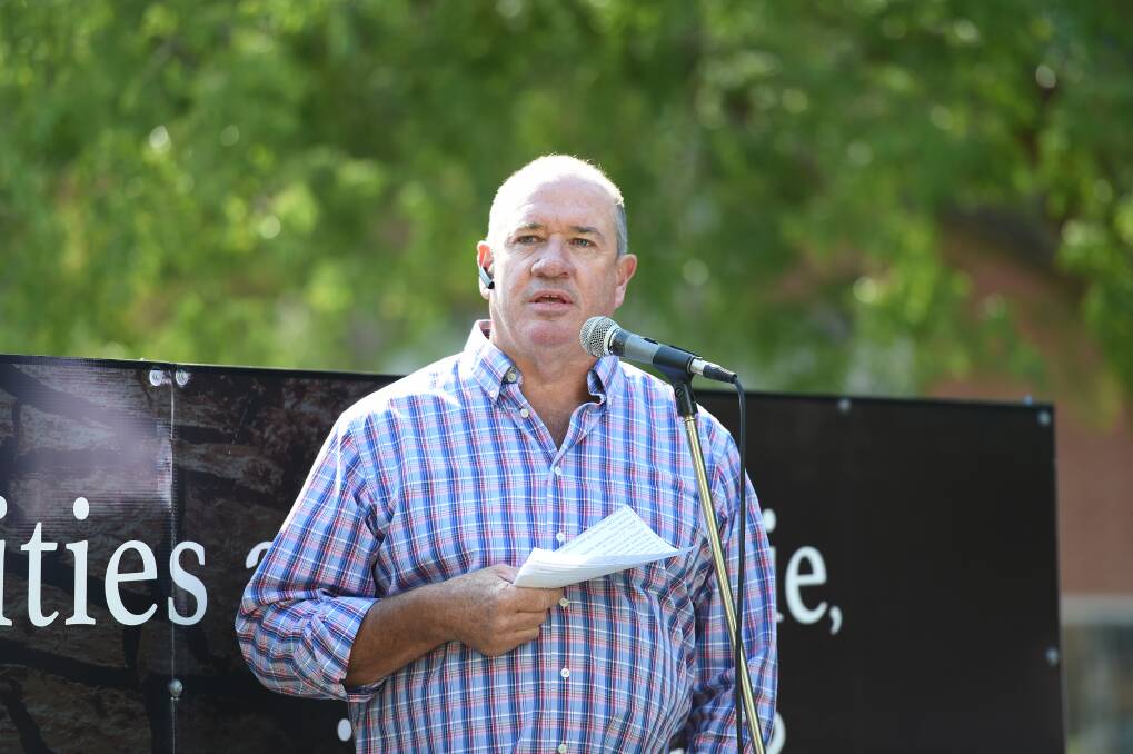 PASSIONATE: Southern Riverina Irrigators chair Chris Brooks said the "watergate" buyback should ring alarm bells for all Australians. Picture: MARK JESSER