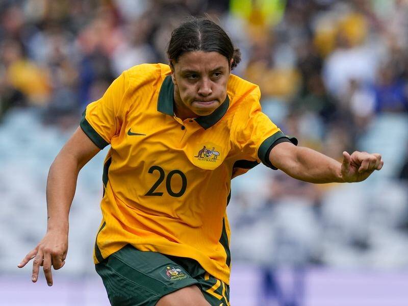 Matilda Sam Kerr is up for the FIFA Best award as the top women's footballer in the world in 2021.