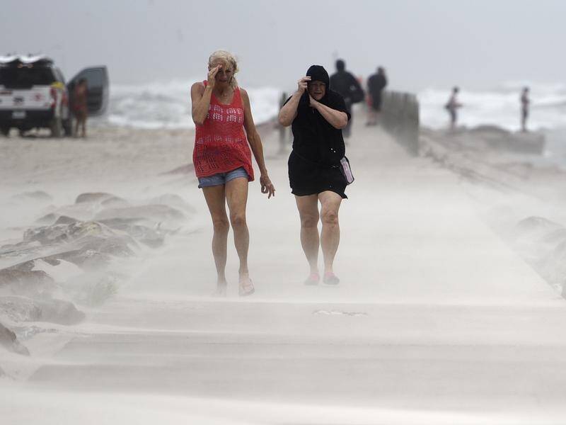 The US Gulf Coast is being pounded by Hurricane Nicholas after it made landfall in Texas