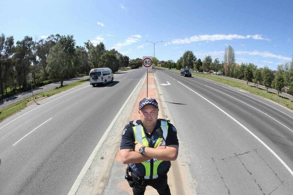 Sen Constable Paul Marshall says drivers are not getting the “hoon” message. Picture: PETER MERKESTEYN