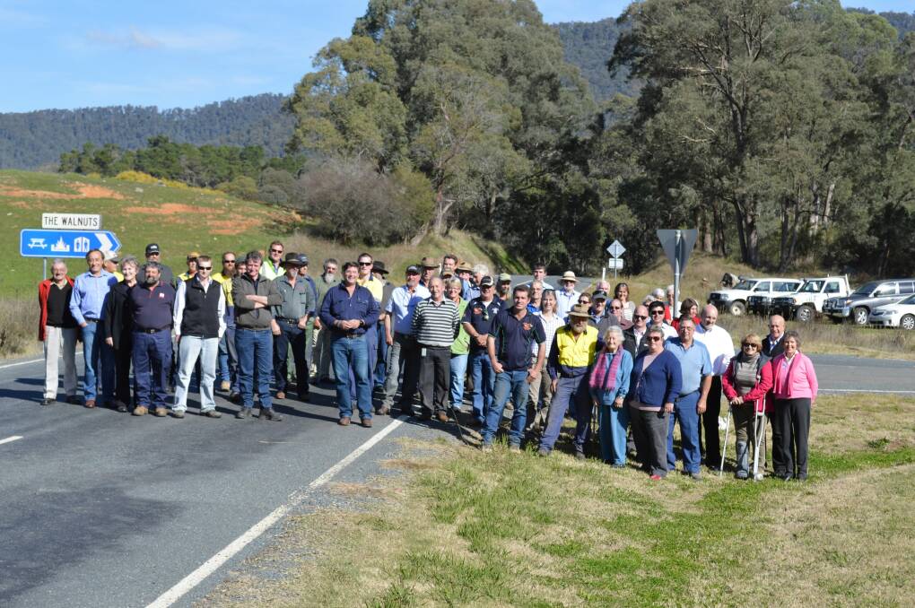 The member for Benambra Bill Tilley joined locals yesterday at The Walnuts for a barbecue to celebrate the sealing of the Omeo Highway between Mitta and Glen Wills.