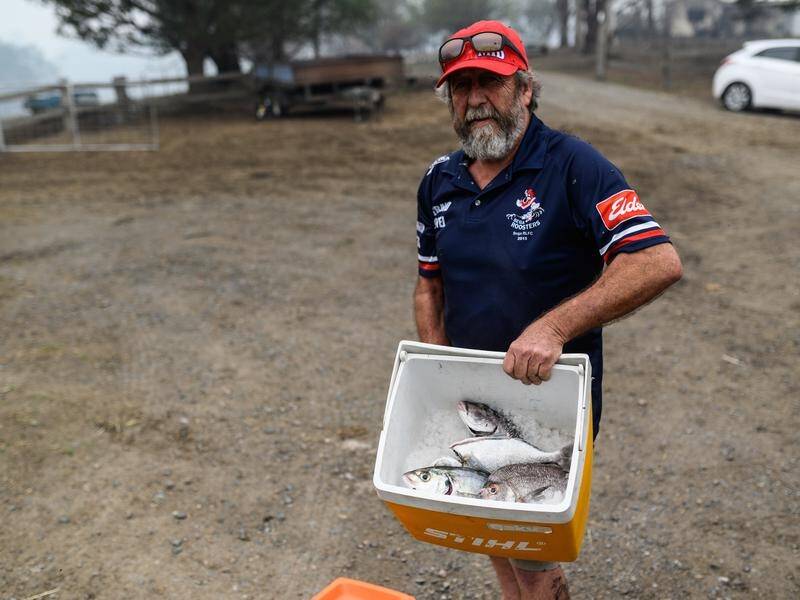 Col Jones lost his house and sheds in the Cobargo bushfire on the NSW South Coast.