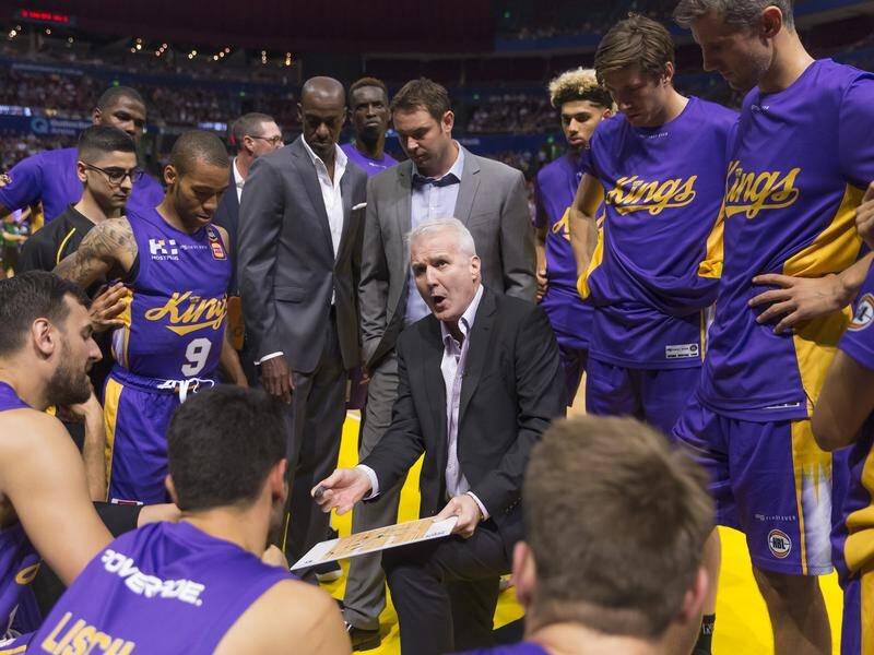 American Will Weaver will take over from Andrew Gaze (middle) as Sydney Kings' NBL coach.