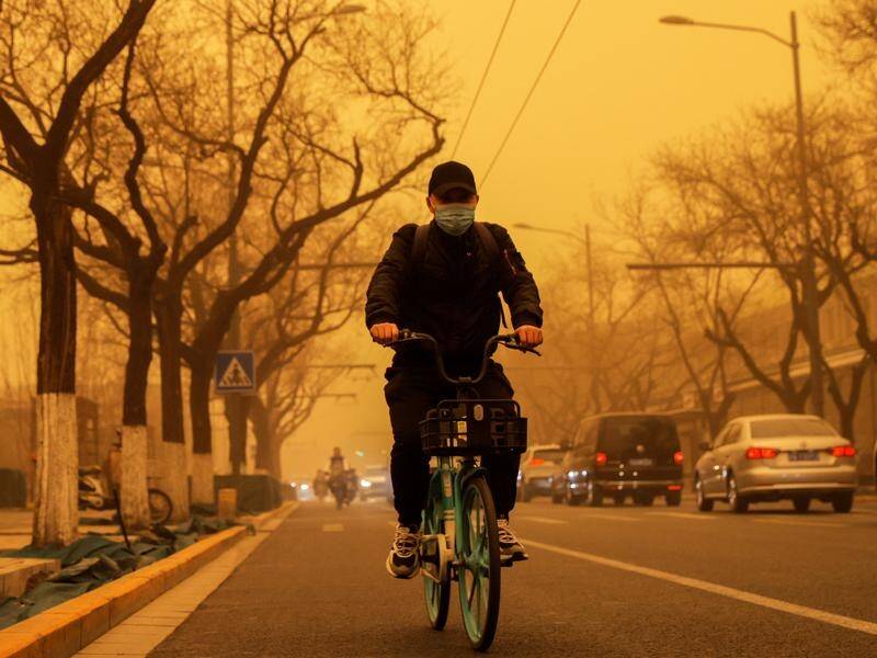 Beijing faces regular sandstorms in March and April due to its proximity to the Gobi desert.