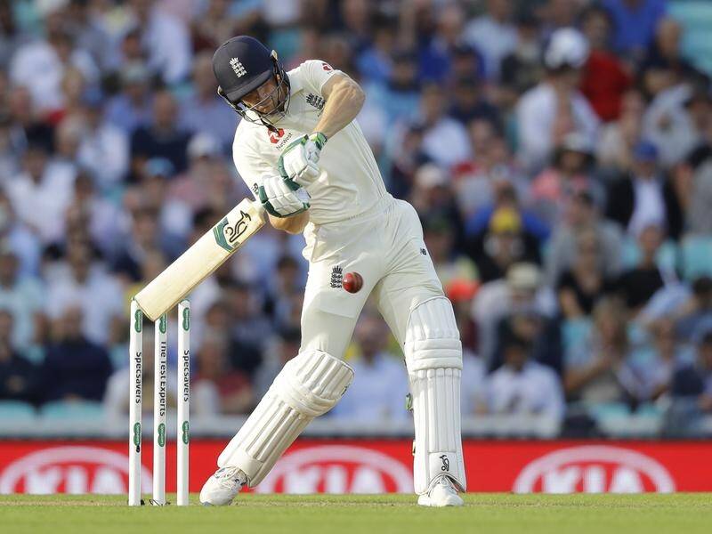 Jos Buttler hit 64 not out to take England to 8-271 at the end of day one of the fifth Test.
