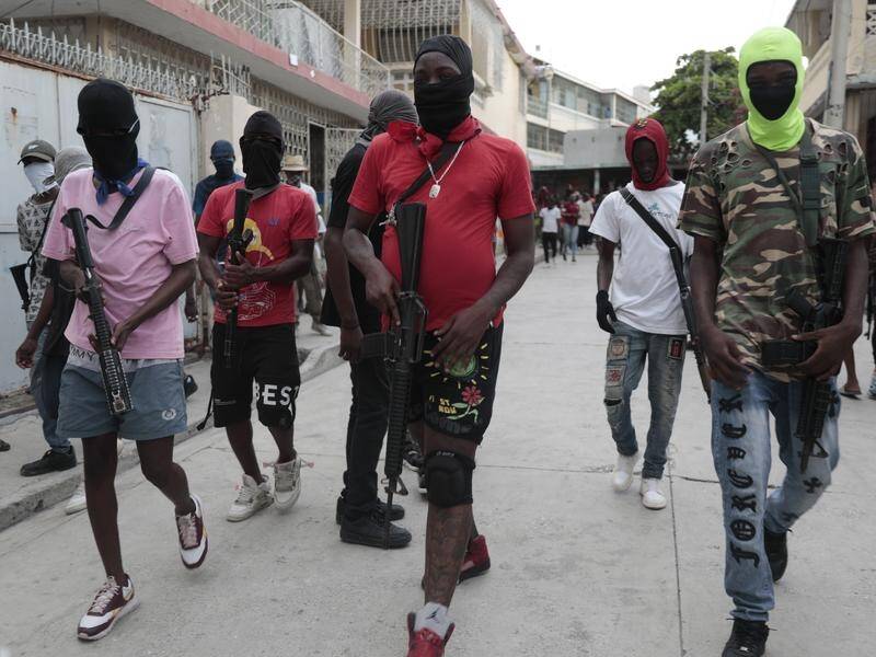 Criminal gangs reportedly control about 80 per cent of Haiti's capital Port-au-Prince. (AP PHOTO)