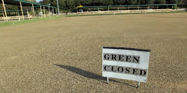  The bowling green has since been repaired. Picture: DAVID THORPE
