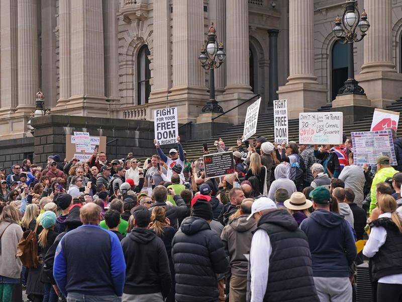 Police have vowed to crack down on a planned anti-lockdown protest in Melbourne's CBD.