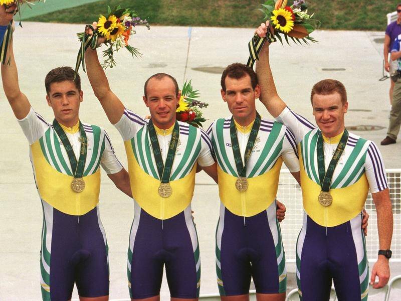 Team pursuiters Brad McGee, Tim O'Shannessey, Dean Woods and Stuart O'Grady won bronze in 1996.