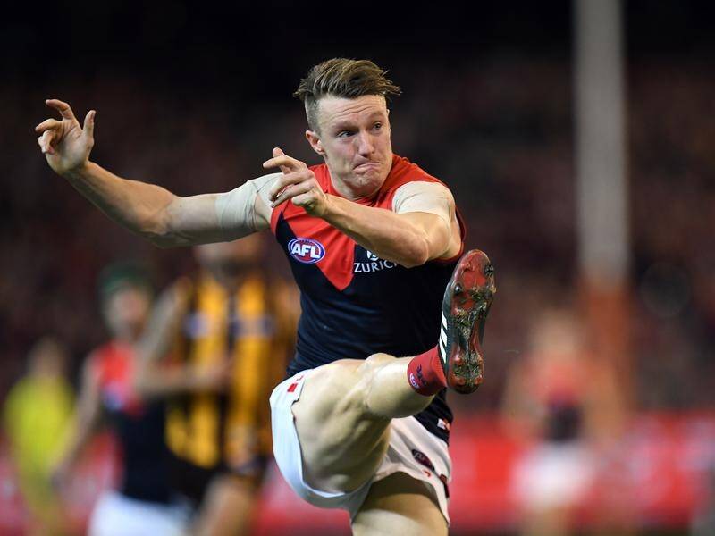 Melbourne Demons' Aaron vandenberg is determined to make up for lost time after injury.