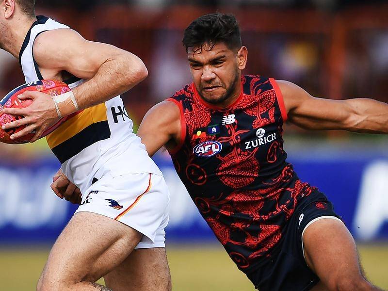 Melbourne have extended Neville Jetta's (right) AFL contract for a further three years.