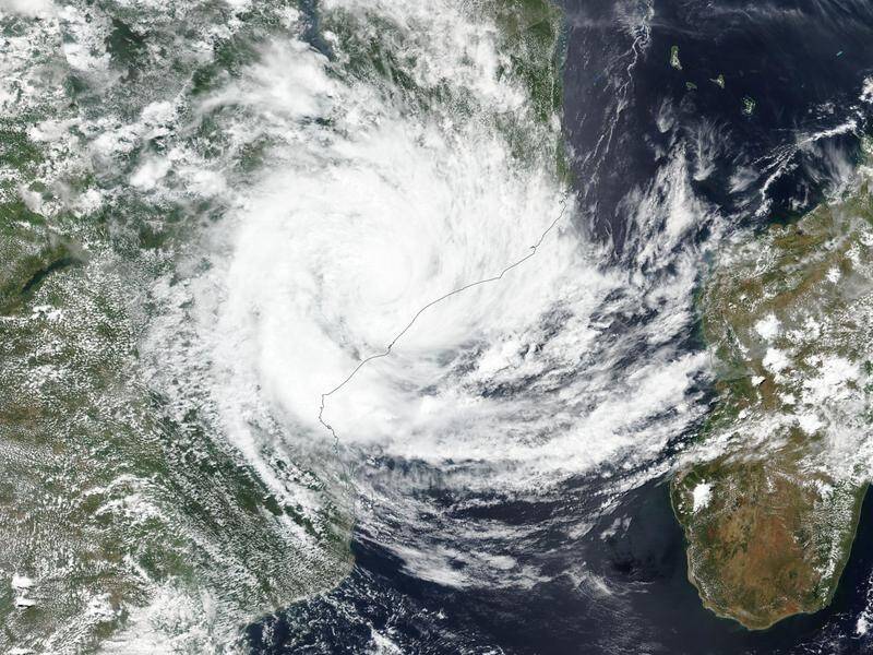 Tropical Storm Freddy pummelled Mozambique before moving inland towards Malawi. (EPA PHOTO)