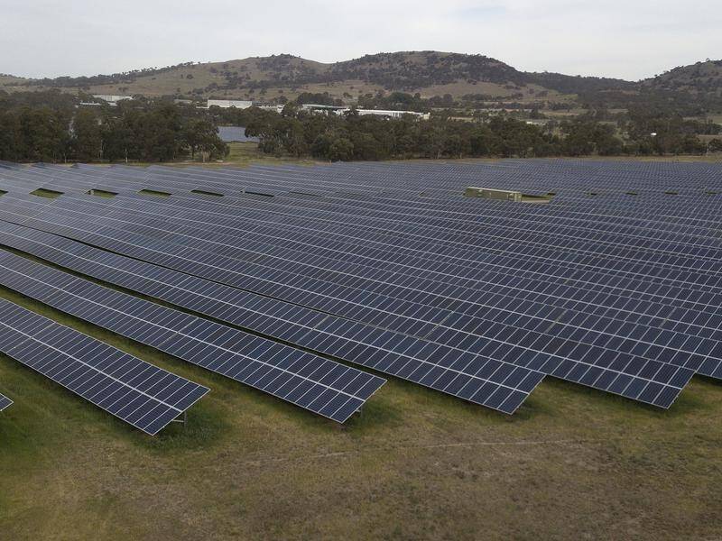 Angus Taylor has hailed renewables growth for Australia edging closer to a 2030 reduction target.