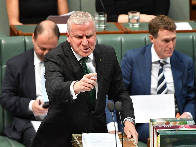 Michael McCormack responded angrily to interjections by Labor's Joel Fitzgibbon in Question Time.