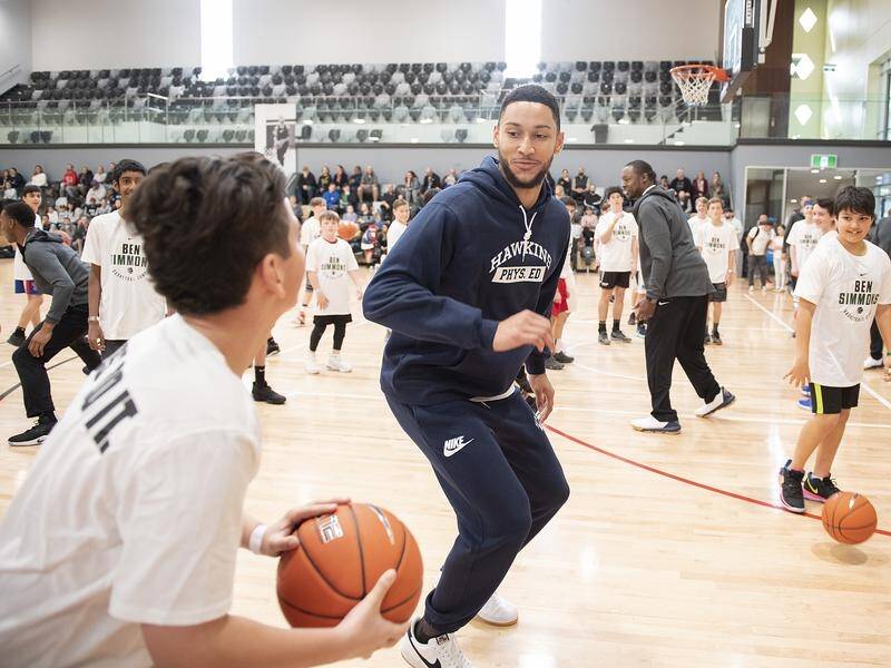 Ben Simmons is in Melbourne for his annual basketball camp, not national team duty.