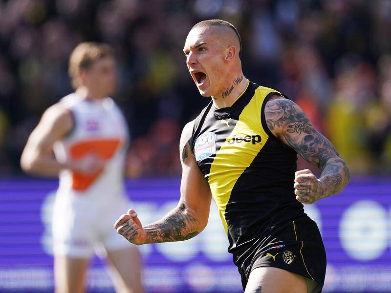 Dustin Martin is the Norm Smith medallist from Richmond's 89-point AFL grand final thumping of GWS.