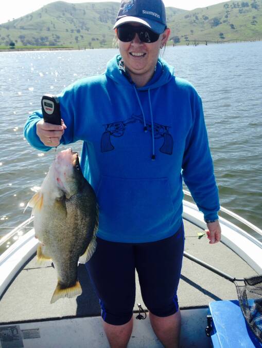 Nikki Butler caught this 4.6-kilogram yellowbelly at Lake Hume.