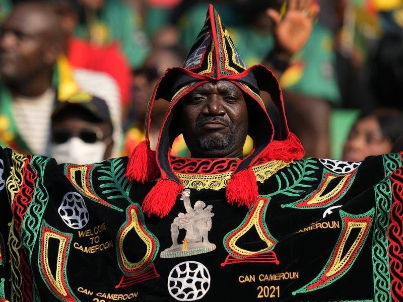 This Cameroon fan was among 45,000 thrilled by the hosts' opening win in the African Cup of Nations.
