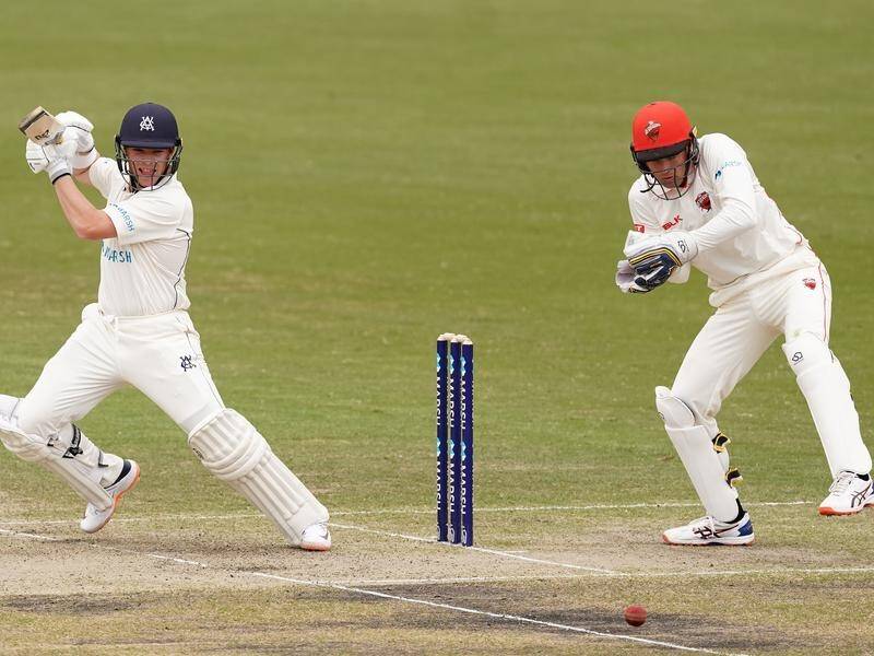 Test opener Marcus Harris started the Sheffield Shield season in style with a ton for Victoria.