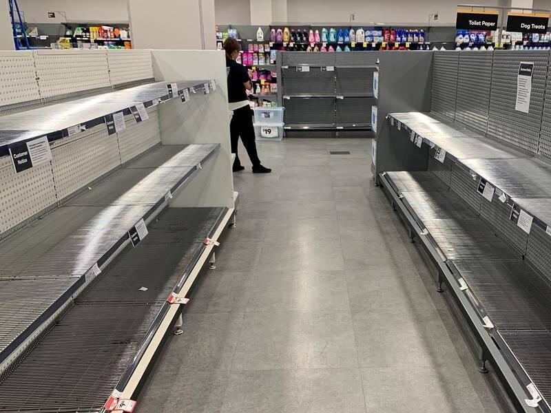 Supermarkets have been restricting toilet paper purchases after panic buying left shelves bare.