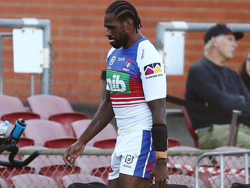 Newcastle winger Edrick Lee's arm injury may cause a reshuffle of the Knights' back line.