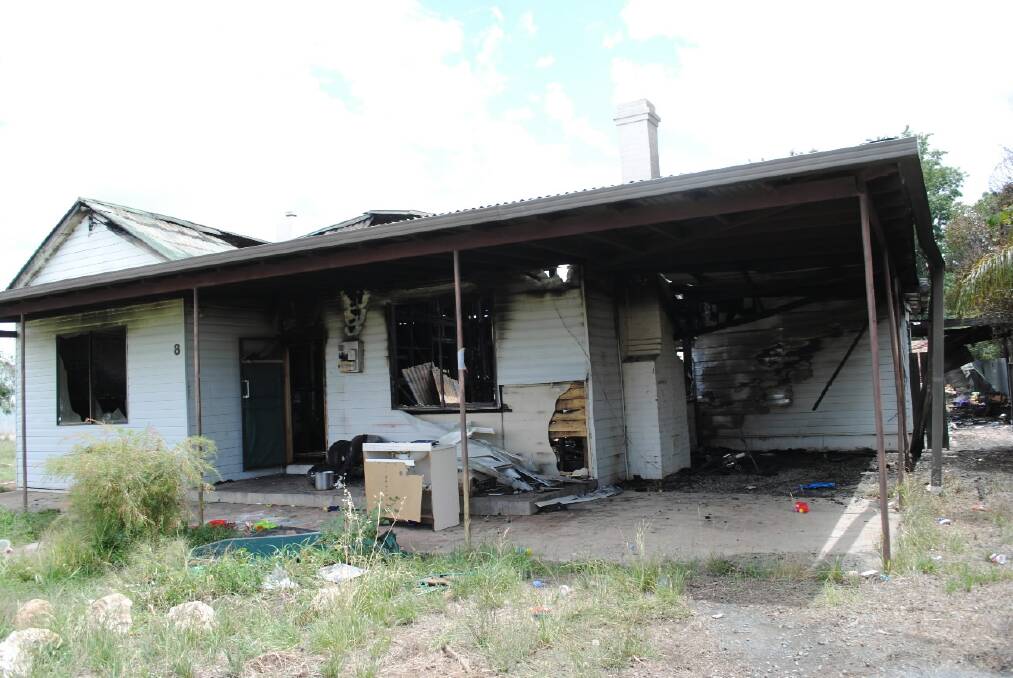 This Henty home has been destroyed by a fire which is believed to be suspicious. Picture: Eastern Riverina Chronicle