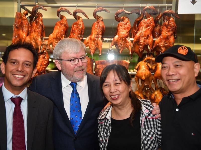 Former Labor PM Kevin Rudd: "The Hurstville Peking duck is terrific."