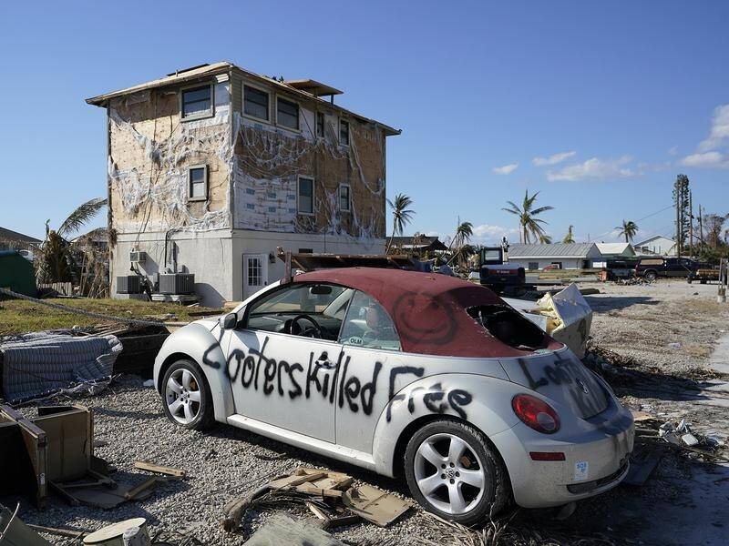 The death toll from Hurricane Ian has reached triple digits as Florida continues to recover. (AP PHOTO)