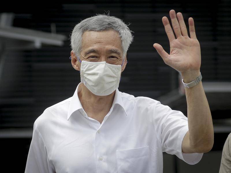 Singapore's Prime Minister Lee Hsien Loong has been filmed receiving a COVID-19 vaccine dose.