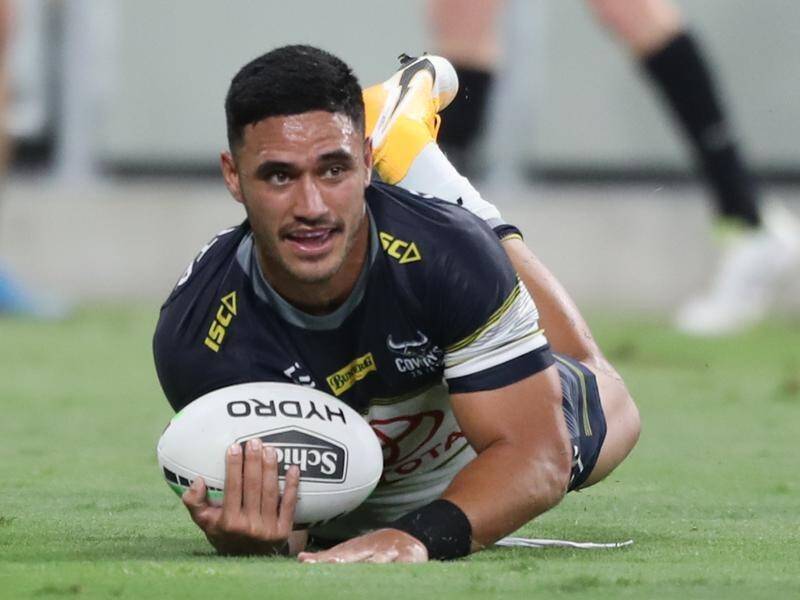 North Queensland's Valentine Holmes will start on the wing for the Cowboys against Penrith.