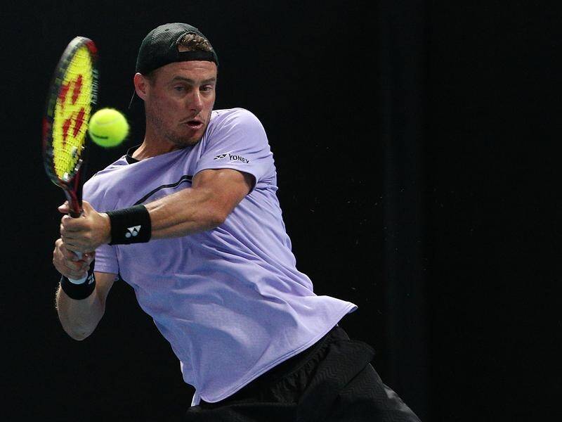 Lleyton Hewitt exited the Australian Open after a loss in his first round doubles match.