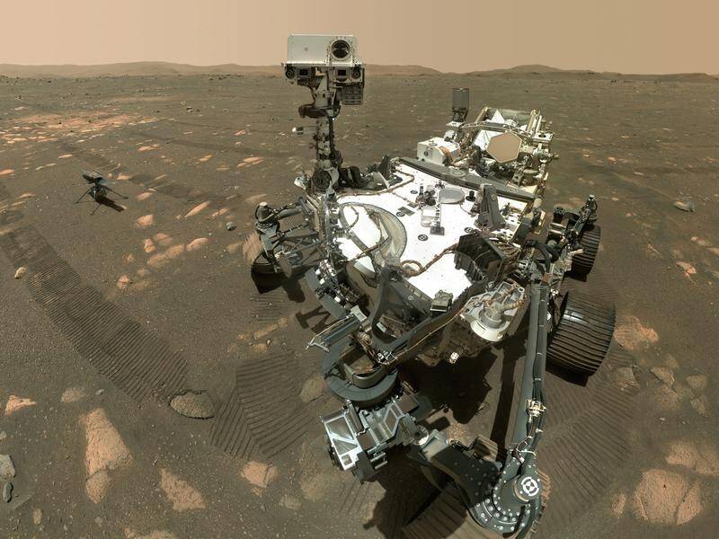 Ground-penetrating radar observations by the robotic Mars rover have revealed ancient lake sediment. (AP PHOTO)