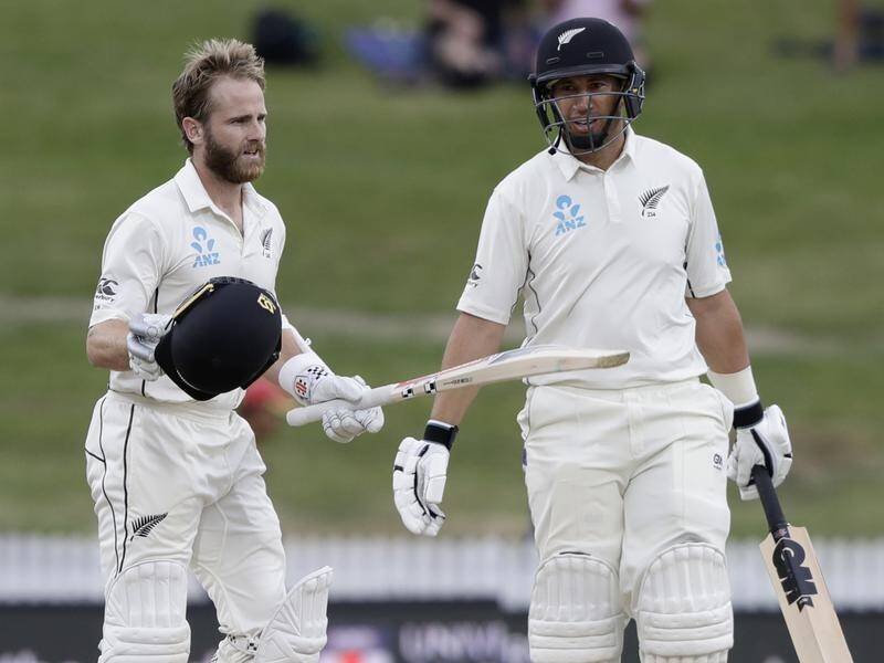 New Zealand's Kane Williamson (l) and Ross Taylor scored centuries in their previous Test match.