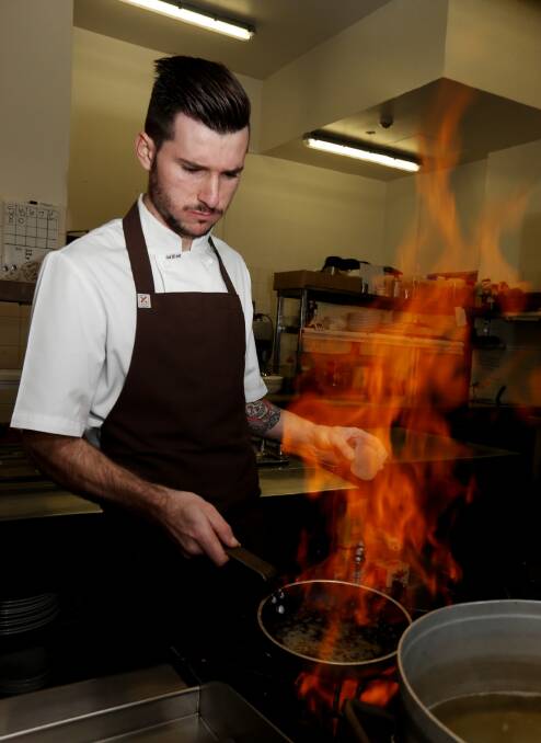 Apprentice chef Loughlin Hunter will represent the Riverina at the NSW training awards. Picture: PETER MERKESTEYN