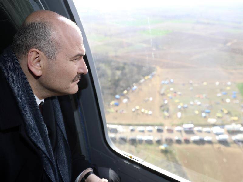 Interior Minister Suleyman Soylu says the influx of migrants leaving Turkey is "just the beginning".