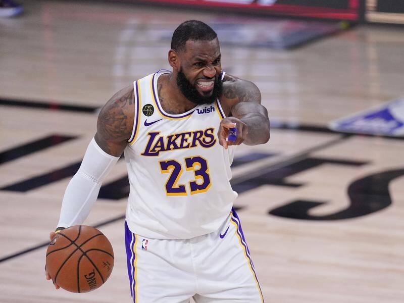 LeBron James and the Lakers are off to the conference finals after beating the Rockets on Saturday.