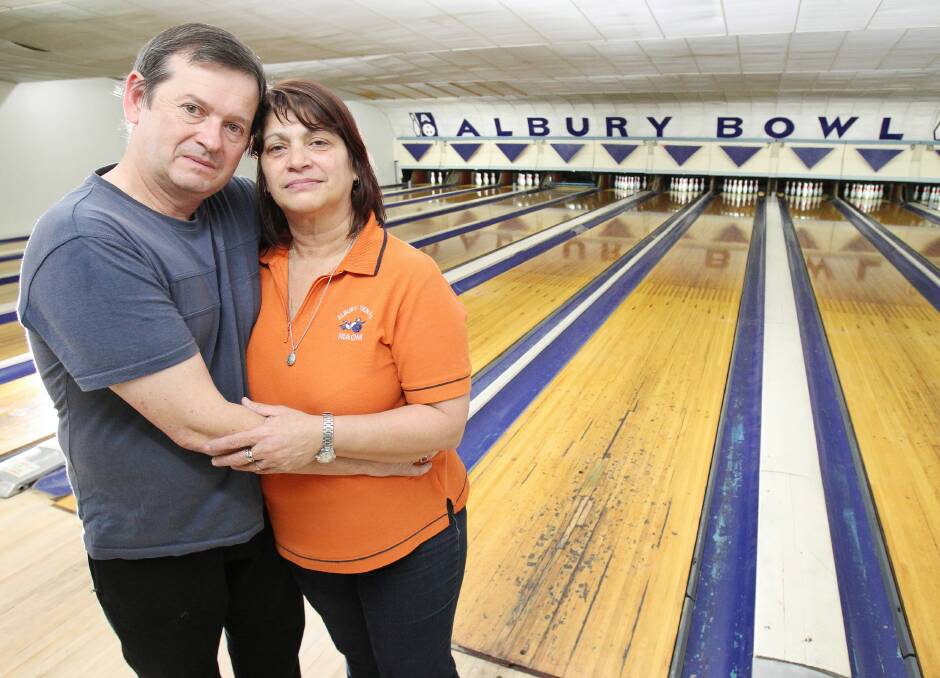Mel and Niaomi Chettleburgh have been running the Albury Ten Pin Bowling Centre for the past 11 years. Picture: KYLIE ESLER