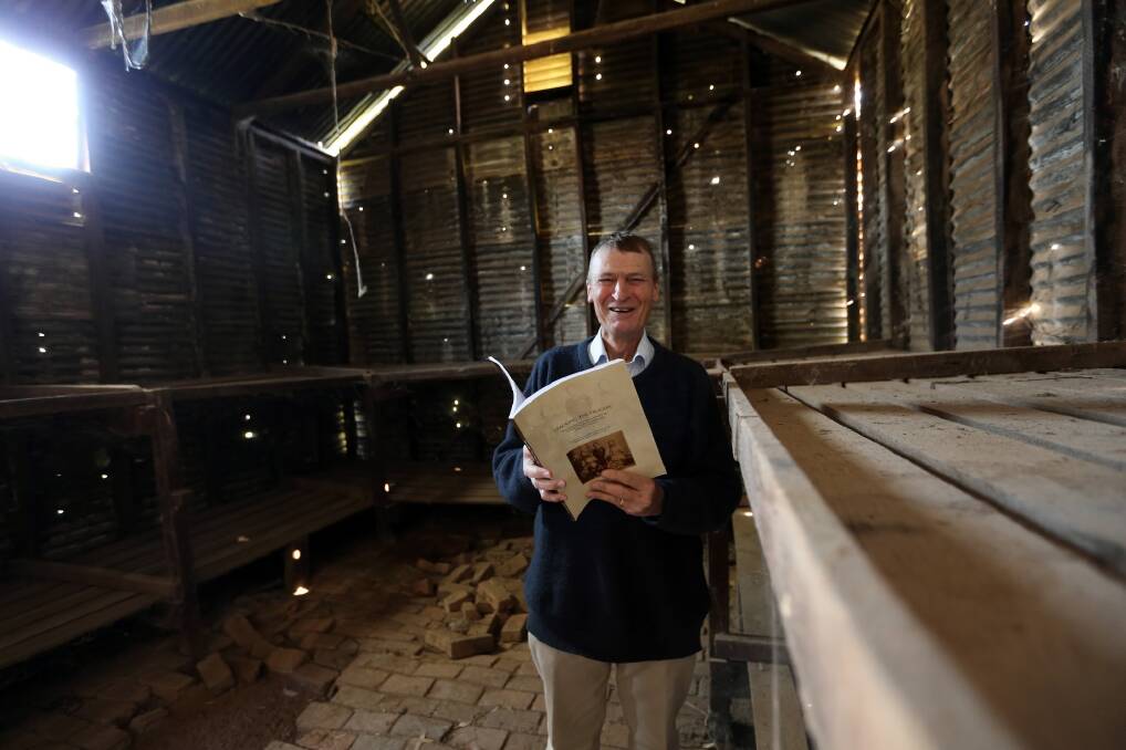 Barry McGowan at the old Chinese dormitories at All Saints Winery. He has written a book on the Chinese who lived at Rutherglen and Wahgunyah during the 19th century. Picture: PETER MERKESTEYN