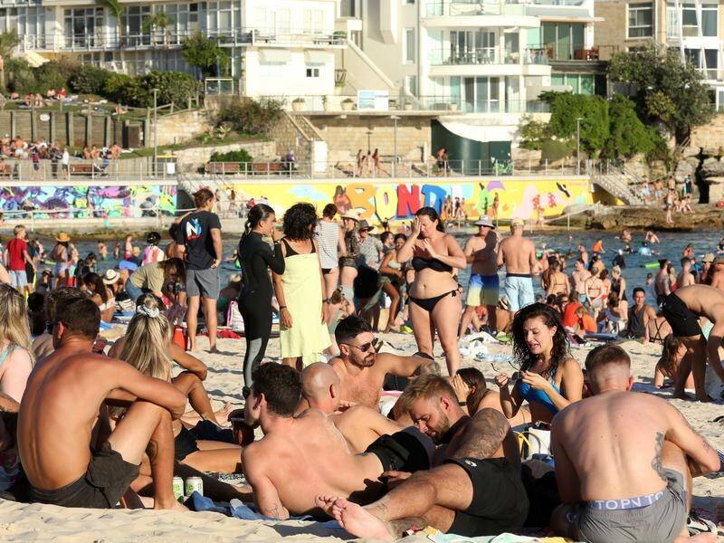 Bondi Beach has been closed after thousands ignored social distancing measures.