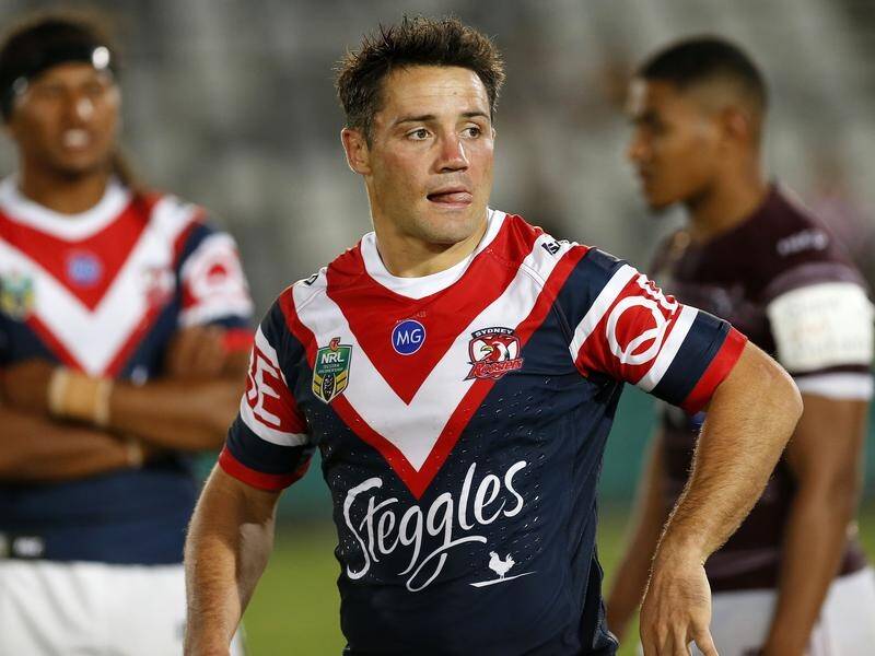 Prize recruit Cooper Cronk played 50 minutes for the Roosters in their NRL trial win over Manly.