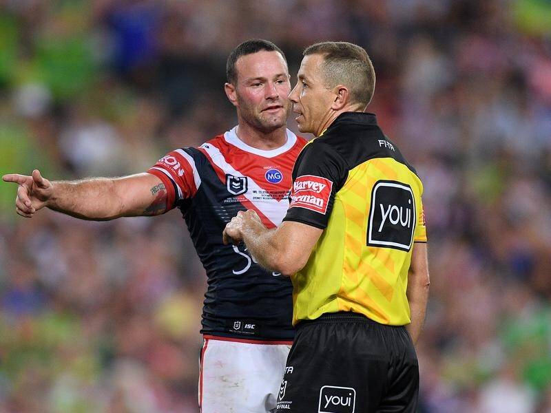 Referee Ben Cummins' six-again gaffe has been the main talking point of the NRL grand final.