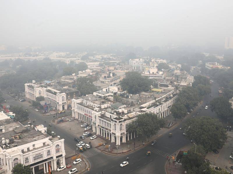 A "big earthquake" that struck Nepal has been felt as far away as the Indian capital New Delhi. (EPA PHOTO)