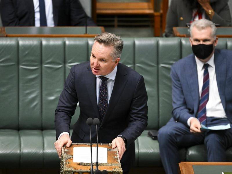 The government won't walk away from its climate change election promises, Chris Bowen says. (Lukas Coch/AAP PHOTOS)