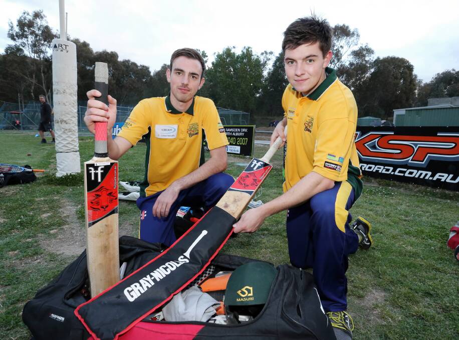 English imports James Weighell and Josh Bousfield have been rushed into Tallangatta’s side for the second game of the Provincial season today and are expected to have a big impact on the club’s performance. Picture: PETER MERKESTEYN