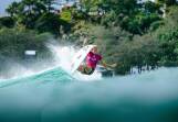 Multiple world champion Stephanie Gilmore surfs Snapper Rocks in 2018. (HANDOUT/WSL)